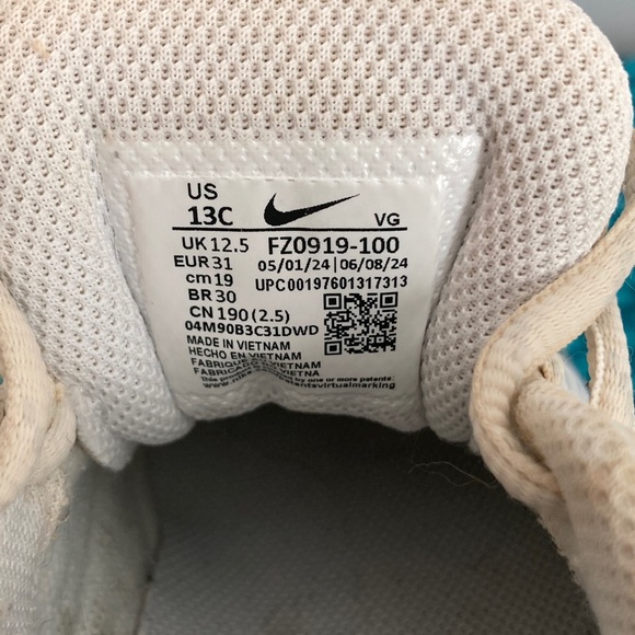 Nike Kids Softball Cleat Shoes Girls Size 13C - Picture 10 of 16